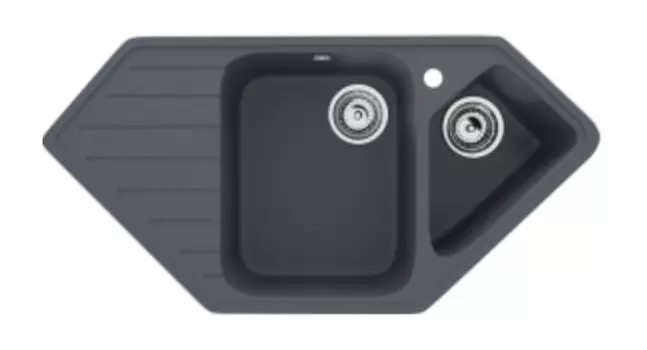 Мойка кухонная Ulgran U-409-343 антрацит