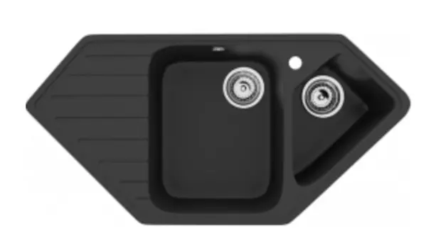 Мойка кухонная Ulgran U-409-344 ультра-черный