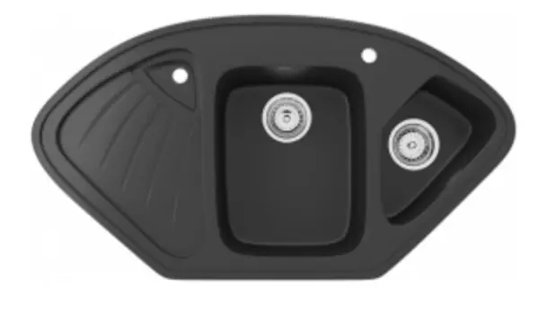 Мойка кухонная Ulgran U-501-344 ультра-черный