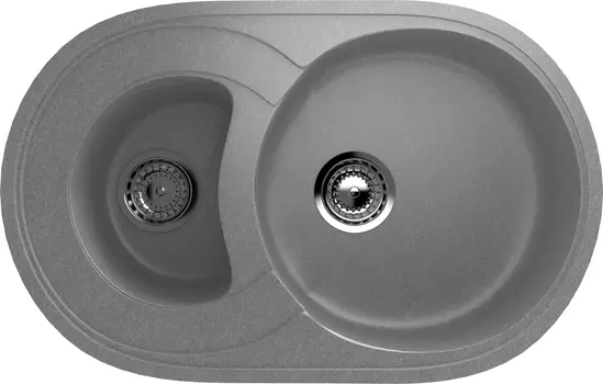 Мойка кухонная Ulgran U-504-342 графитовая