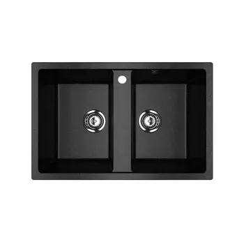 Мойка кухонная Ulgran U-608-308 77х50 черная