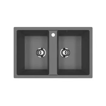 Мойка кухонная Ulgran U-608-343 77х50 серая