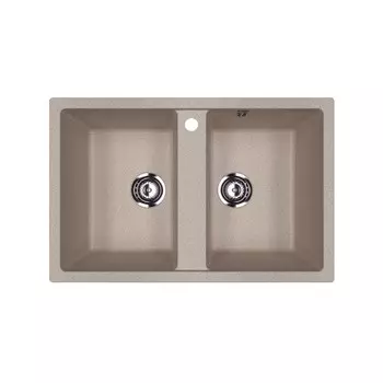 Мойка кухонная Ulgran U-608 77х50 песочная
