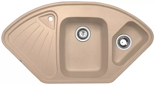 Мойка кухонная Zigmund & Shtain ECKIG 1000.2 топленое молоко