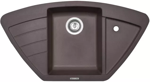 Мойка кухонная Zigmund & Shtain ECKIG 900 швейцарский шоколад
