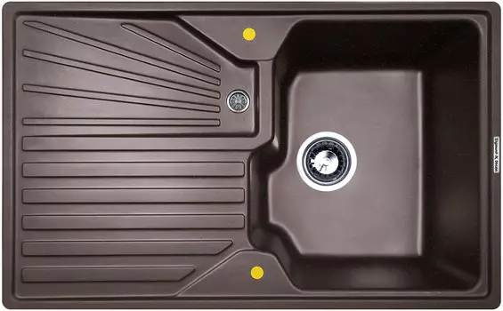 Мойка кухонная Zigmund & Shtain KASKADE 800 швейцарский шоколад