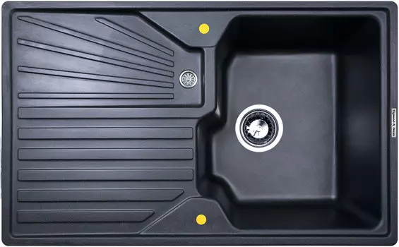 Мойка кухонная Zigmund & Shtain KASKADE 800 темная скала