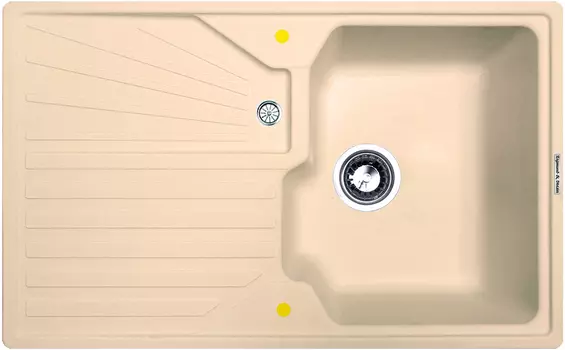 Мойка кухонная Zigmund & Shtain KASKADE 800 топленое молоко