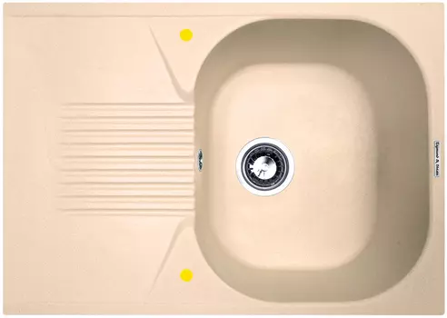 Мойка кухонная Zigmund & Shtain KLASSISCH 695 топленое молоко