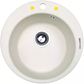 Мойка кухонная Zigmund & Shtain KREIS 480 каменная соль
