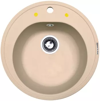 Мойка кухонная Zigmund & Shtain KREIS 505 топленое молоко