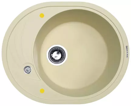 Мойка кухонная Zigmund & Shtain KREIS OV 575 молодое шампанское