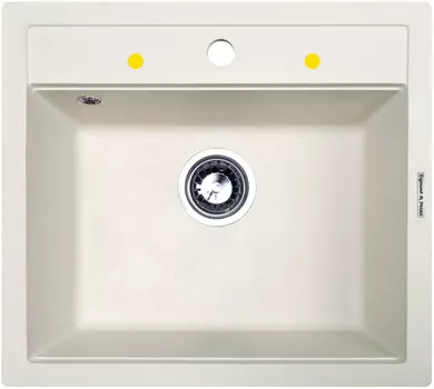 Мойка кухонная Zigmund & Shtain PLATZ 560 индийская ваниль