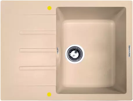 Мойка кухонная Zigmund & Shtain RECHTECK 645 топленое молоко