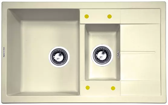 Мойка кухонная Zigmund & Shtain RECHTECK 780.2 молодое шампанское