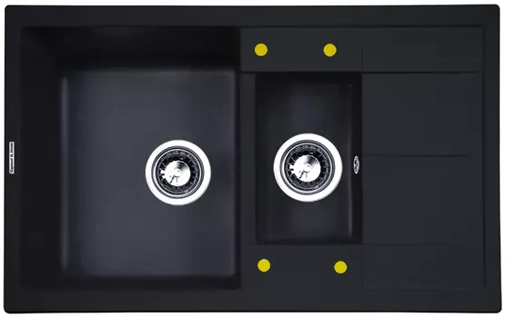 Мойка кухонная Zigmund & Shtain RECHTECK 780.2 темная скала