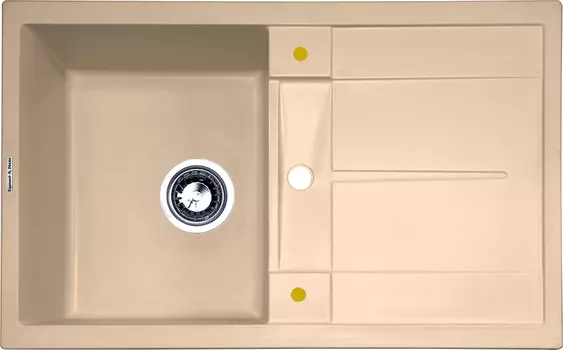 Мойка кухонная Zigmund & Shtain RECHTECK 780 топленое молоко