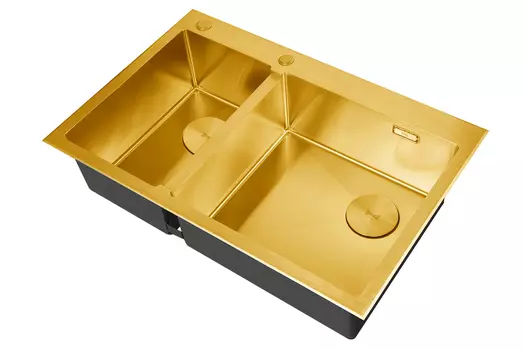 Мойка кухонная ZorG Lux 78-2-51-R bronze