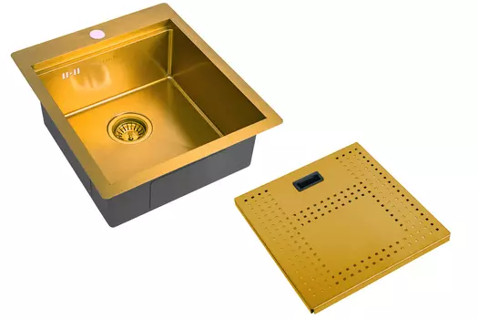 Мойка кухонная Zorg Master ZM N-4552 bronze с накладкой