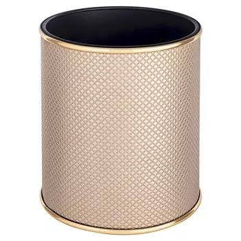 Мусорное ведро Geralis Ромб M-RBG1-S коричневое, золото