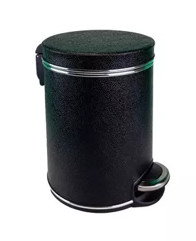 Мусорное ведро Geralis V-KHBH-B черное, хром