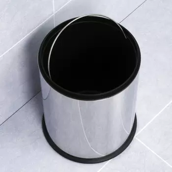 Мусорное ведро WasserKRAFT K-625 хром