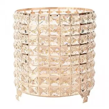 Мусорное ведро Kassatex Crystal Gold CRY-WB-GD