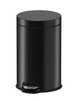 Мусорное ведро Weltwasser WW Erfie BL 30L c педалью черное матовое