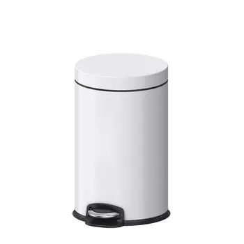 Мусорное ведро Weltwasser WW Erfie WT 12L c педалью, белое