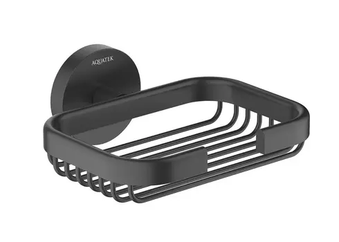 Мыльница Aquatek Бетта AQ4633MB настенная, черный матовый