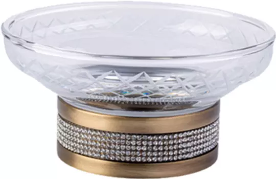 Мыльница Boheme Royal Cristal Bronze настольная