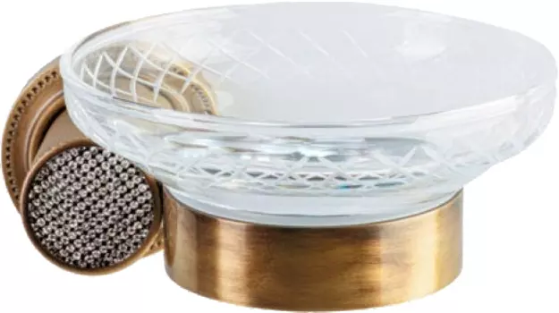 Мыльница Boheme Royal Cristal Bronze 10923-BR настенная, бронза