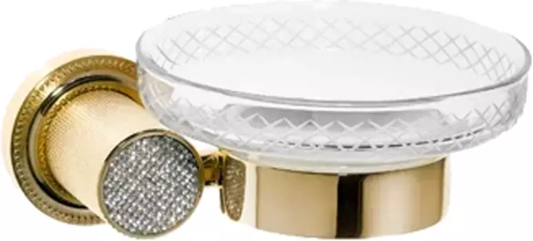 Мыльница Boheme Royal Cristal Gold 10923-G настенная, золото