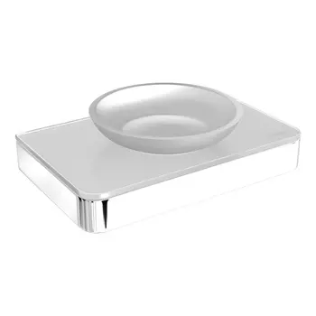 Мыльница Lemark Glass Line 9741037 хром