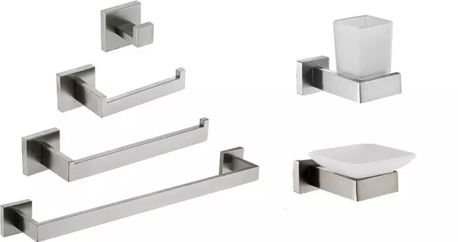 Набор аксессуаров для ванной Boch Mann CR-F25 BM9640 нержавеющая сталь