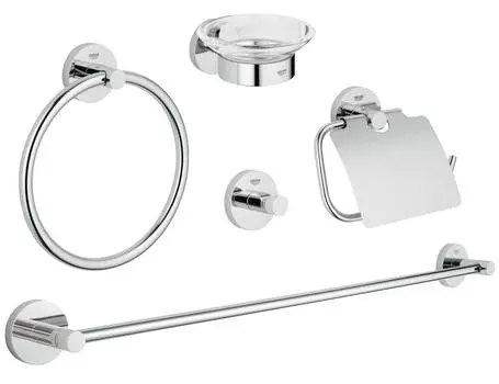 Набор аксессуаров Grohe Essentials 40344001 5 предметов, хром