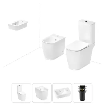 Набор для туалета 4 в 1 Lavinia Boho Bell Pro 202008867