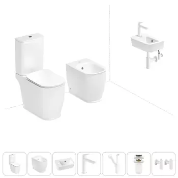 Набор для туалета 7 в 1 Lavinia Boho Bell Pro 202009010