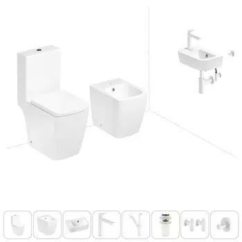 Набор для туалета 8 в 1 Lavinia Boho Aveo 202009095