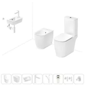 Набор для туалета 8 в 1 Lavinia Boho Bell Pro 202009070