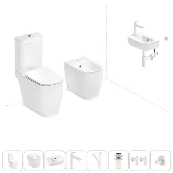 Набор для туалета 8 в 1 Lavinia Boho Bell Pro 202009090