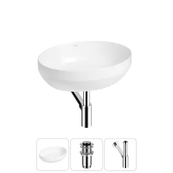 Раковина накладная Wellsee Air Gap R 20212393R в наборе 3 в 1