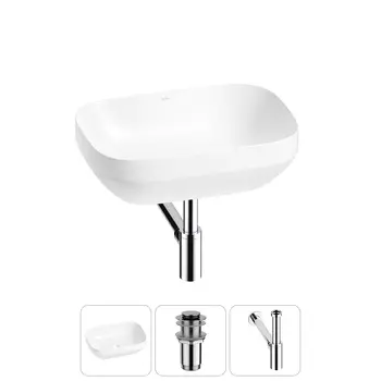 Раковина накладная Wellsee Air Gap S 20212409R в наборе 3 в 1
