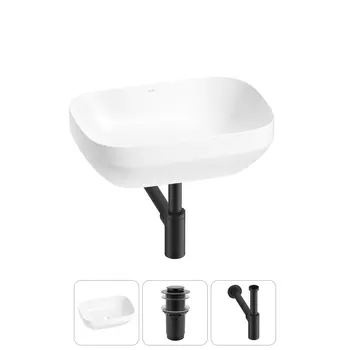 Раковина накладная Wellsee Air Gap S 20212410R в наборе 3 в 1