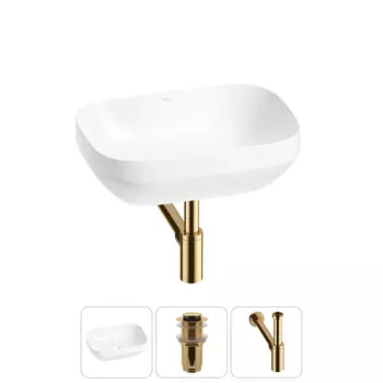 Раковина накладная Wellsee Air Gap S 20212411R в наборе 3 в 1