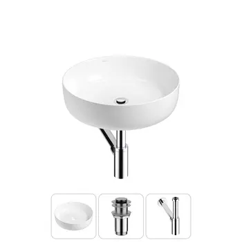 Раковина накладная Wellsee Belle Spa 3.0 20212637R в наборе 3 в 1
