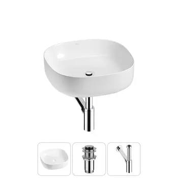 Раковина накладная Wellsee Belle Spa 3.0 20212693R в наборе 3 в 1