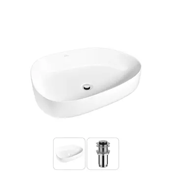 Раковина накладная Wellsee Belle Spa 3.0 20212717R в наборе 2 в 1