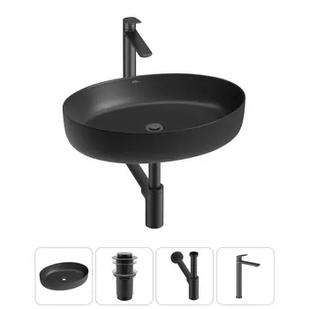 Раковина накладная Wellsee Belle Spa 3.0 20212684R в наборе 4 в 1
