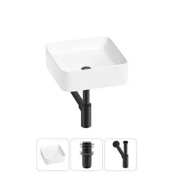 Раковина накладная Wellsee Mint 20212454R в наборе 3 в 1